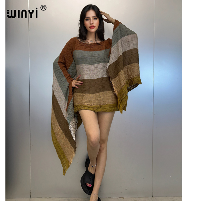 Cover Up Kaftan - WINYI イブニングドレスビーチウェアセクシーなドレスエレガントなビーチカバーアップカフタンドレスレディースアバヤドバイ高級イスラム教徒女性