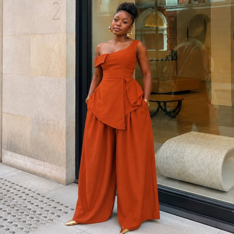 新デザインのアフリカンファッション、女性用ツーピースセット、 - Blouse Off Shoulder のレビューと価格