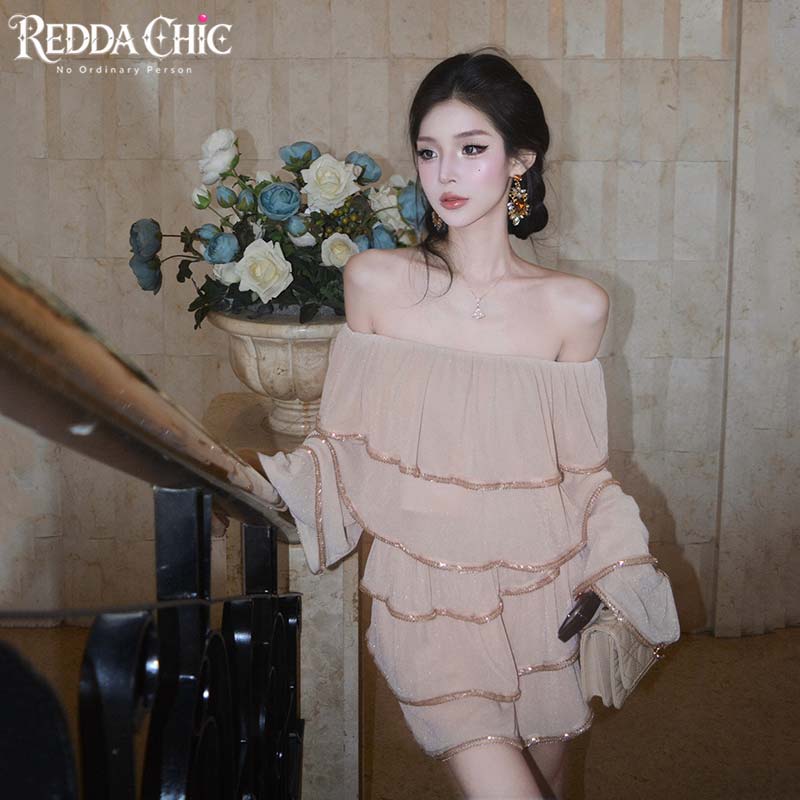 REDDACHiC オフショルダー クロップドトップスとスカ - Blouse Off Shoulder のレビューと価格