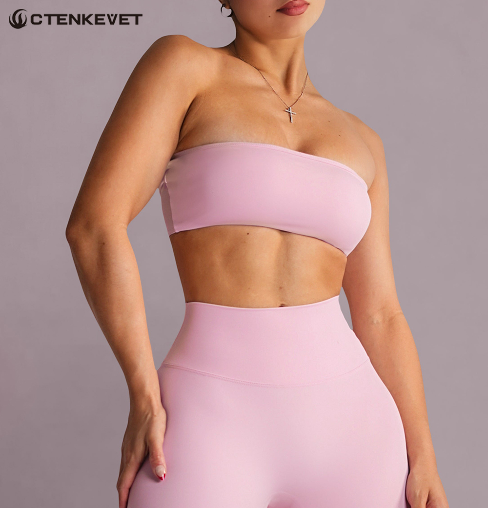 ストラップレススポーツブラ ジムクロップトップ レディース  - Crop Top Crochet のレビューと価格