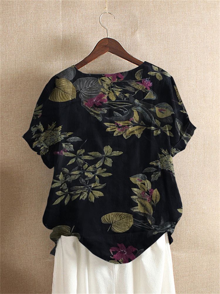 ZANZEA 女性綿シャツファッション花柄プリントトップスレ - Romper Floral Print のレビューと価格