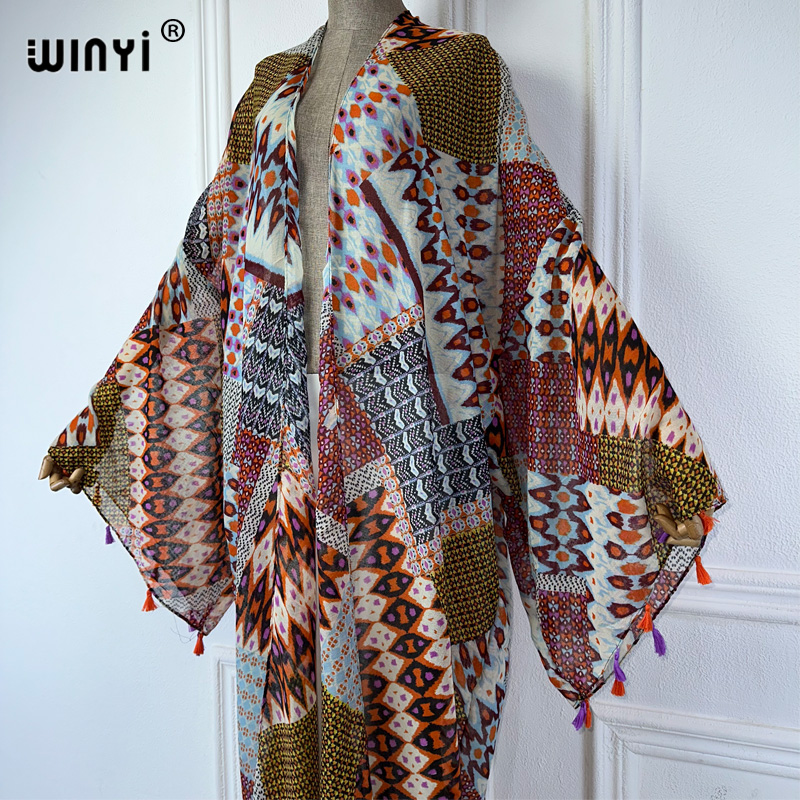 WINYI サマーアウトフィット 着物 アフリカ ボヘミアン - Cover Up Kaftan のレビューと価格